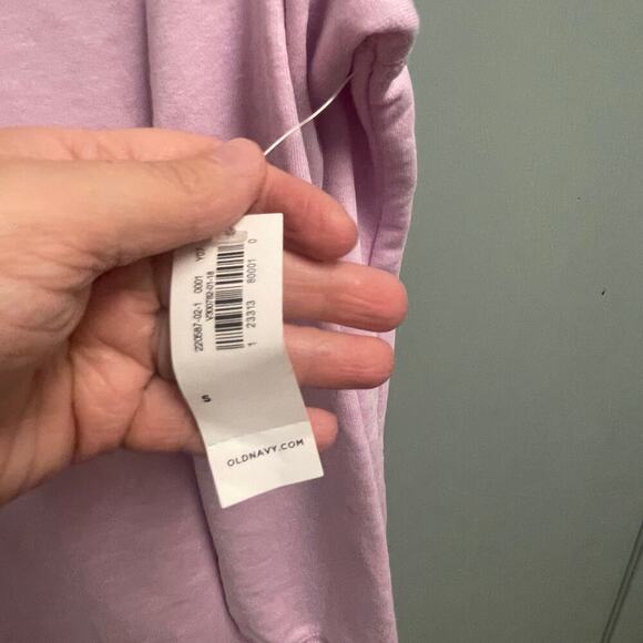 Old Navy NEW Crewneck Pullover Active size Small Positivity Tie Hem Sweatshirt - Picture 2 of 5